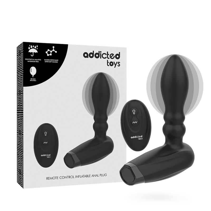 Addicted Toys Inflatable Remote Control Vibrating Anal Plug