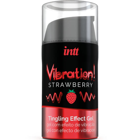 Intt Vibration Tingling Effect Gel Strawberry 15ml