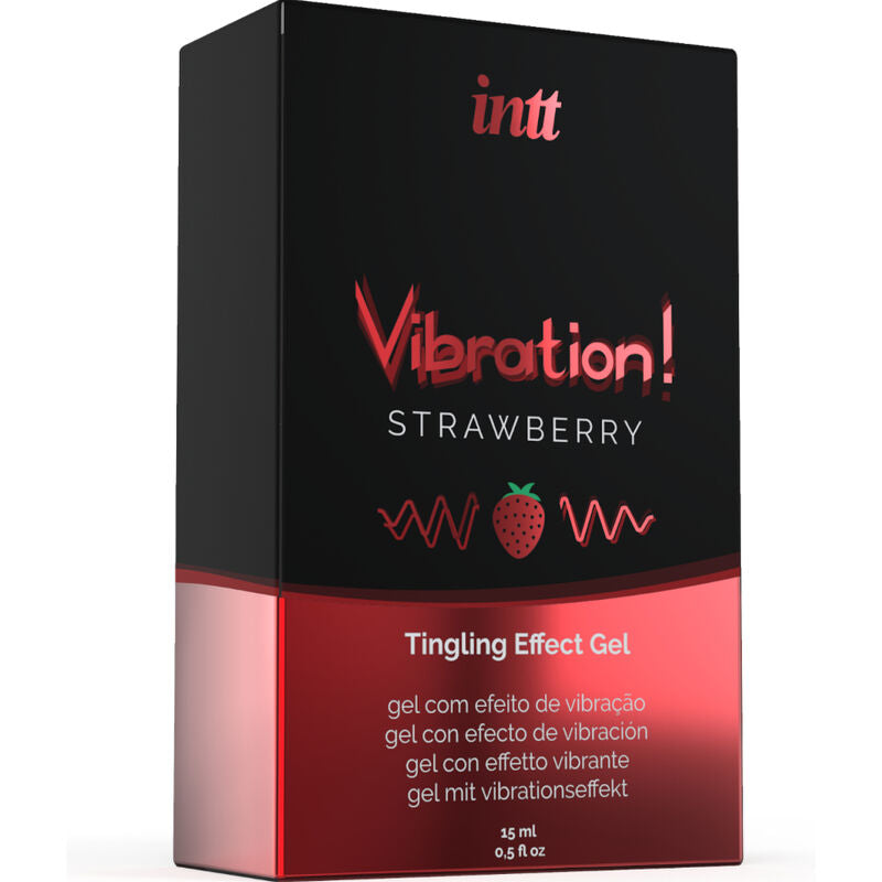 Intt Vibration Tingling Effect Gel Strawberry 15ml