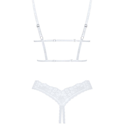 Obsessive Heavenlly White Cupless Lingerie Set