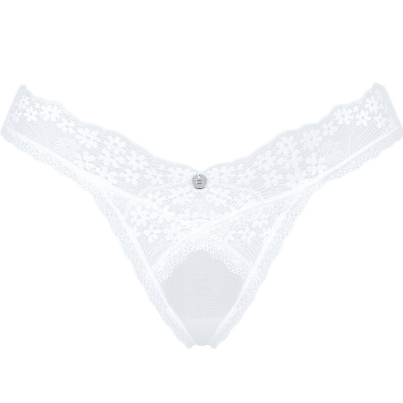 Obsessive Heavenlly Lacy White Thong