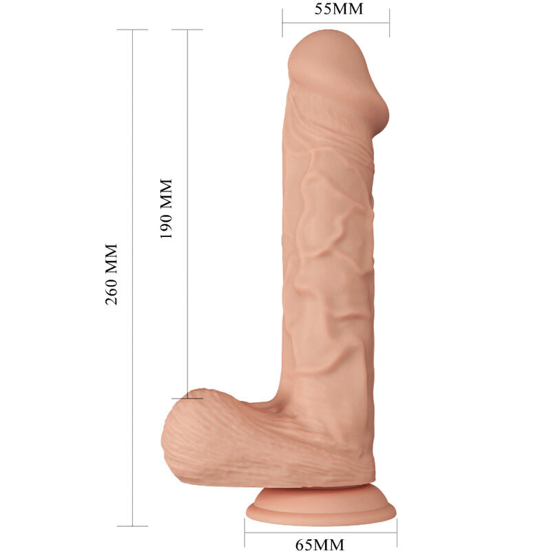 Beautiful Encounter Bergrisi Flexible Realistic Sliding Skin TPE Dildo 26cm