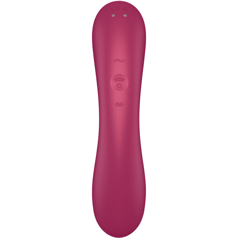 Satisfyer Curvy Trinity 1 Insertable Triple Air Pulse Vibrator Red