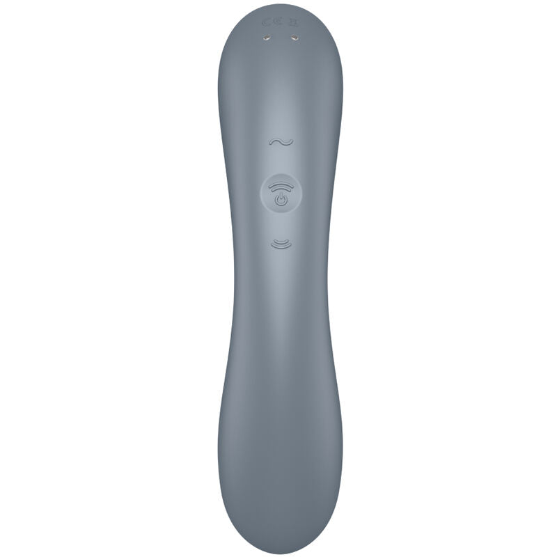 Satisfyer Curvy Trinity 1 Insertable Triple Air Pulse Vibrator Grey