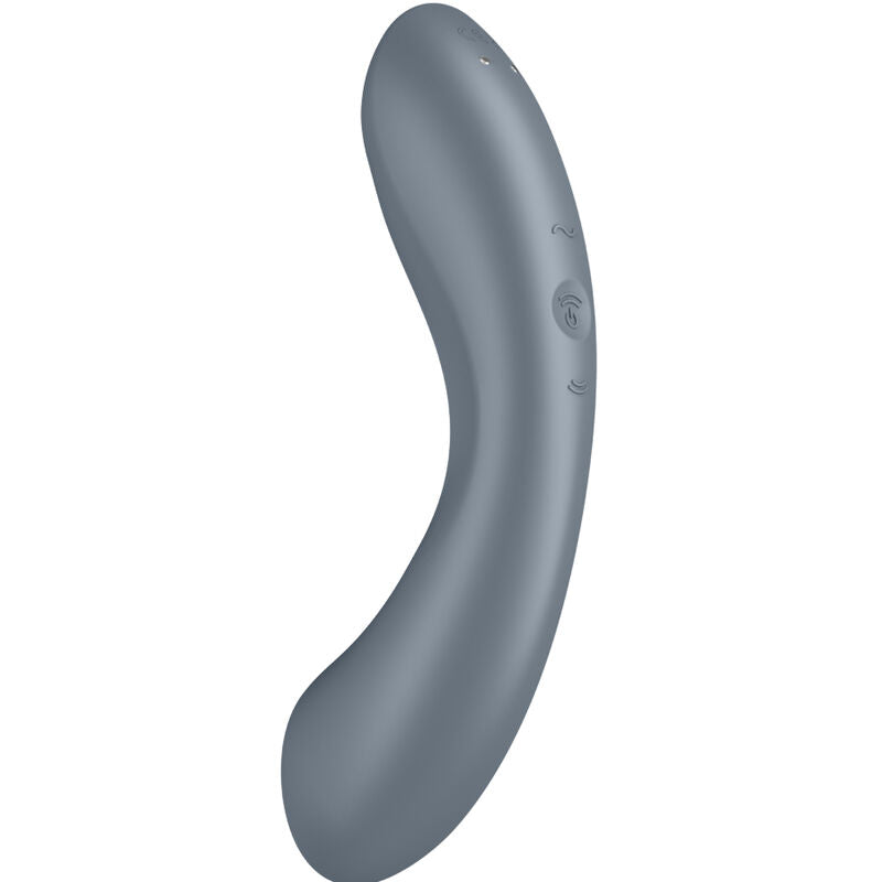 Satisfyer Curvy Trinity 1 Insertable Triple Air Pulse Vibrator Grey