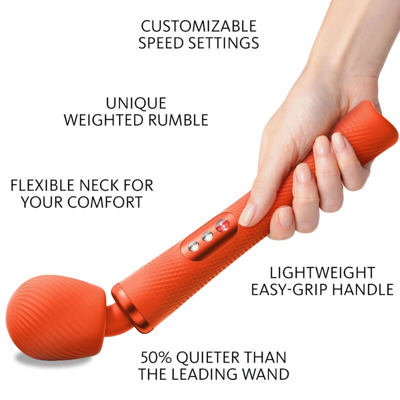 Fun Factory Vim Vibrating Wand Massager Sunrise Orange