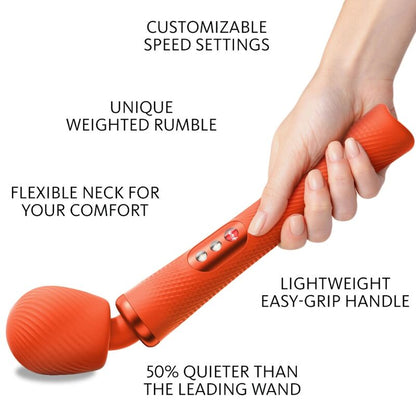 Fun Factory Vim Vibrating Wand Massager Sunrise Orange