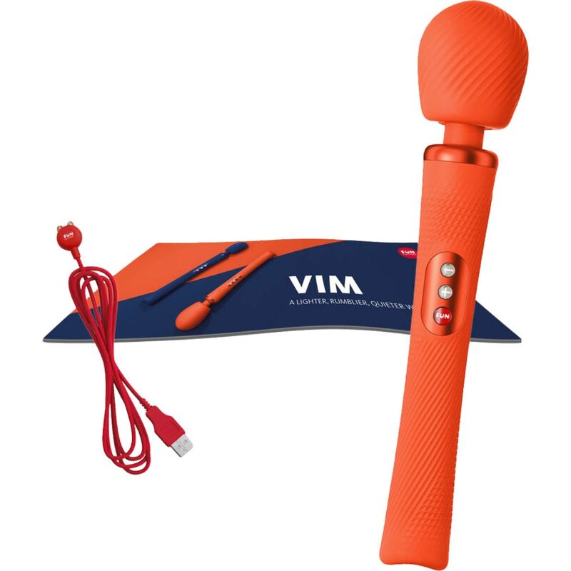 Fun Factory Vim Vibrating Wand Massager Sunrise Orange