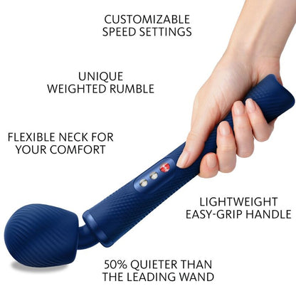 Fun Factory Vim Vibrating Wand Massager Midnight Blue