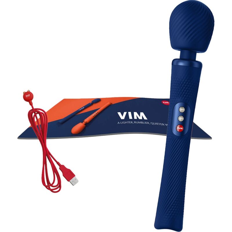 Fun Factory Vim Vibrating Wand Massager Midnight Blue