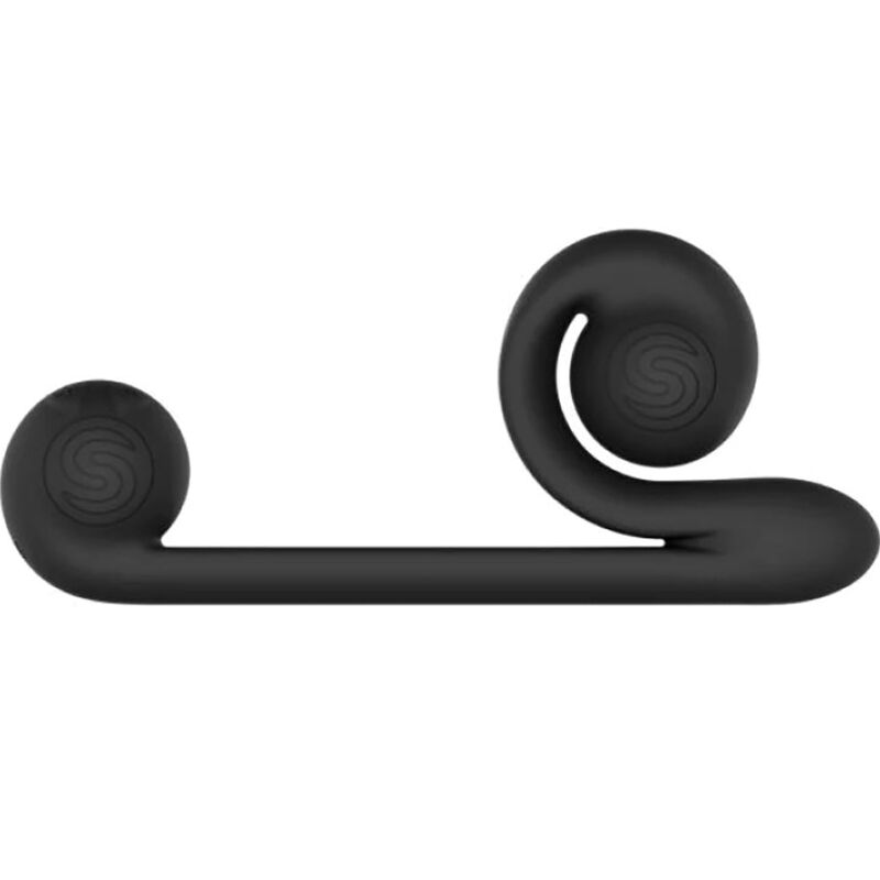 Snail Vibe Silicone Dual Stimulation Vibrator Black