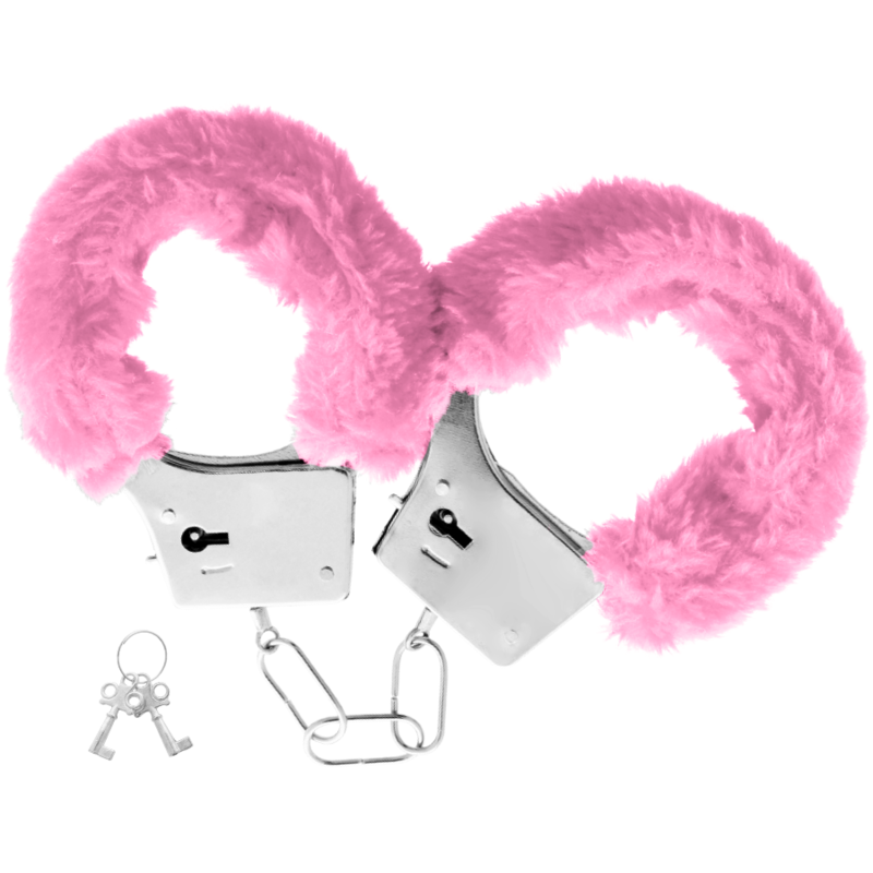 Ohmama Pleasure Furry Handcuffs Pink