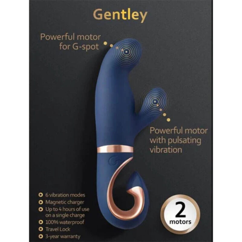 Gvibe Gentley Rabbit Vibrator Blue