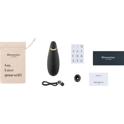 Womanizer Premium 2 Clitoral Stimulator Black