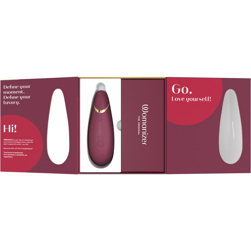 Womanizer Premium 2 Clitoral Stimulator Bordeaux