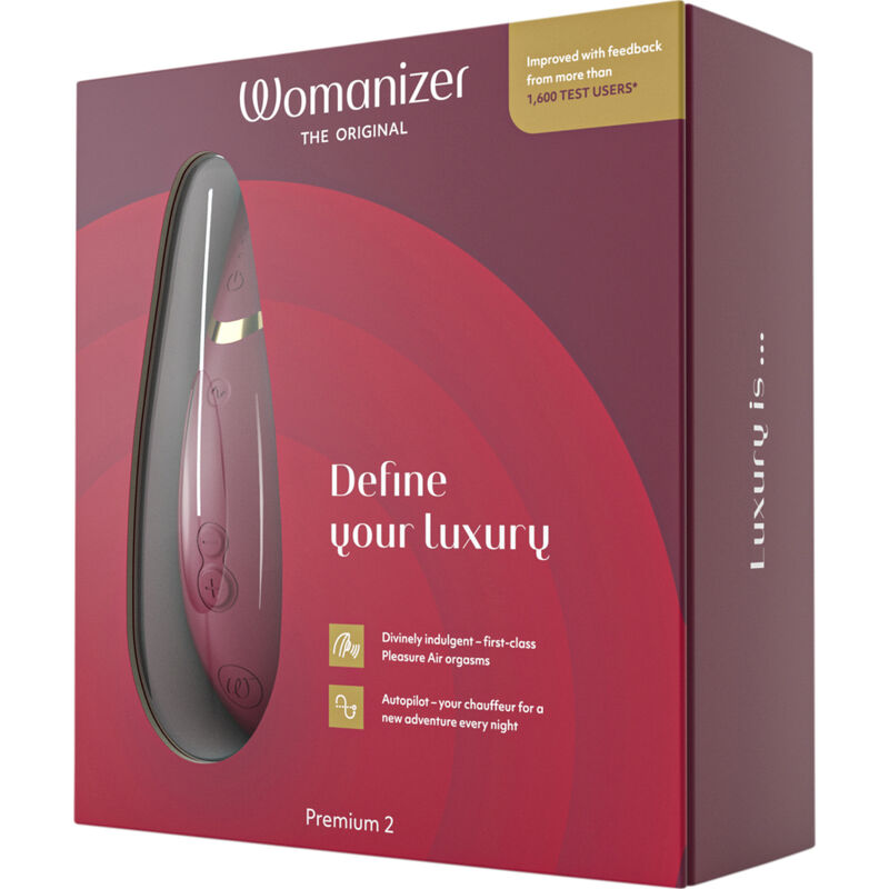 Womanizer Premium 2 Clitoral Stimulator Bordeaux