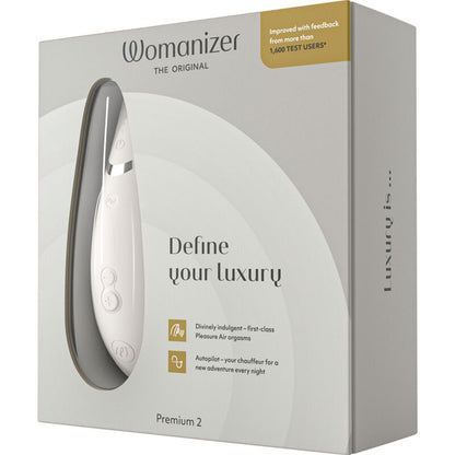 Womanizer Premium 2 Clitoral Stimulator Warm Gray