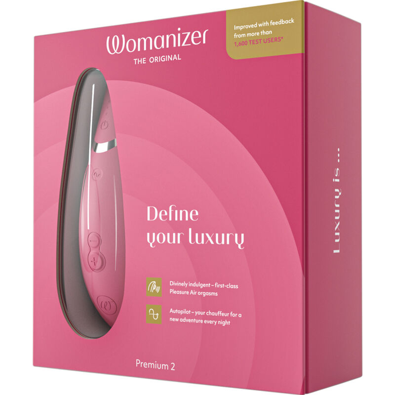 Womanizer Premium 2 Clitoral Stimulator Raspberry