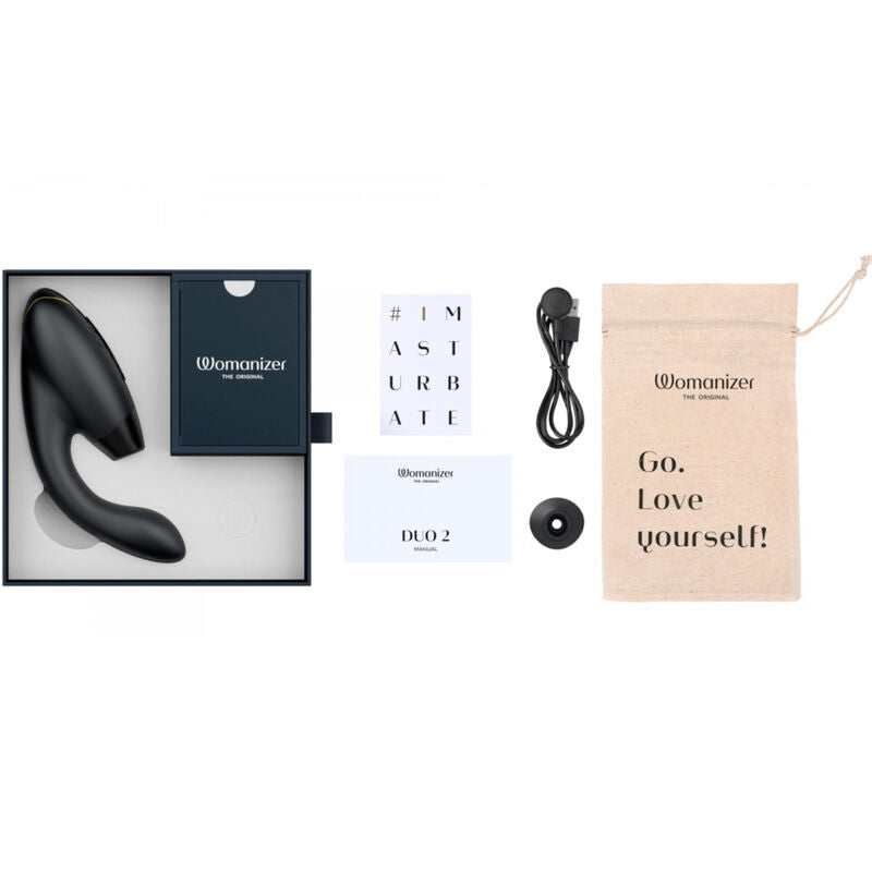 Womanizer DUO 2 Dual Clitoral & G-Spot Stimulator Black