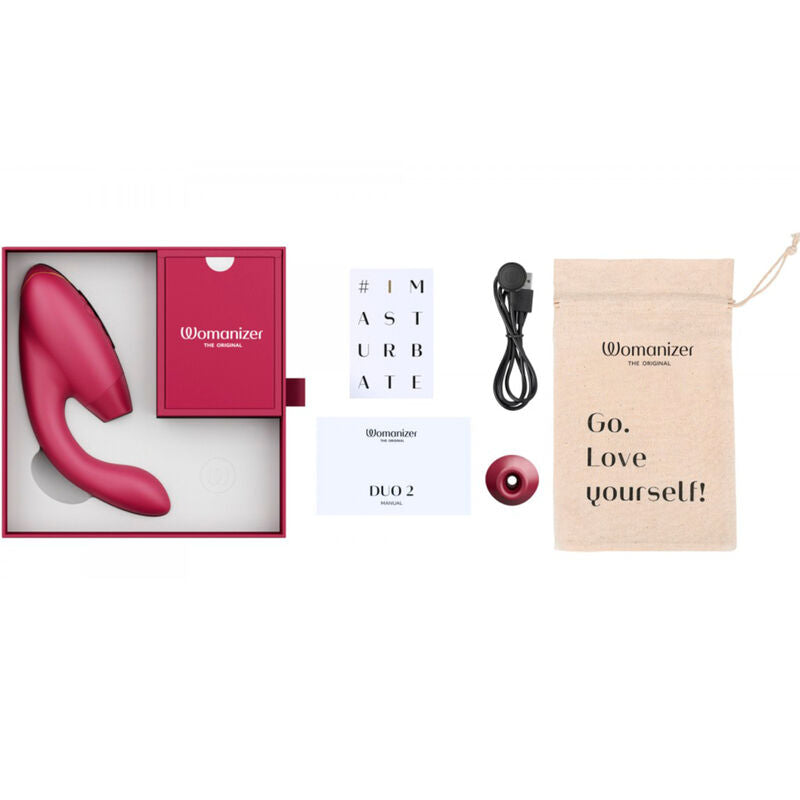 Womanizer DUO 2 Dual Clitoral & G-Spot Stimulator Bordeaux