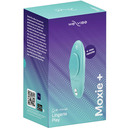 We-Vibe Moxie+ Wearable Clitoral Vibrator Aqua