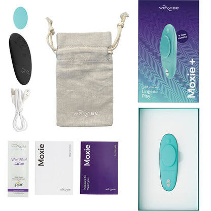 We-Vibe Moxie+ Wearable Clitoral Vibrator Aqua