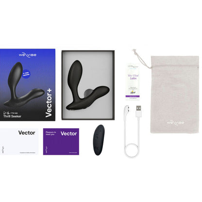 We-Vibe Vector+ Prostate Massager Charcoal Black