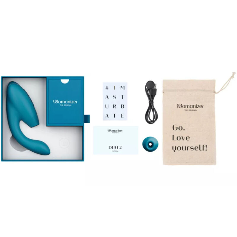 Womanizer DUO 2 Dual Clitoral & G-Spot Stimulator Petrol