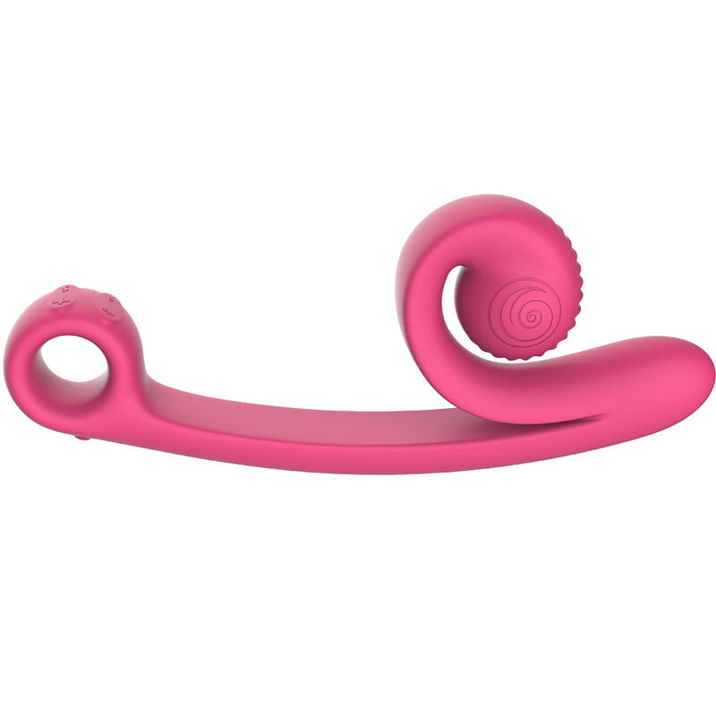 Snail Vibe Curve Silicone Dual Stimulation Vibrator Pink