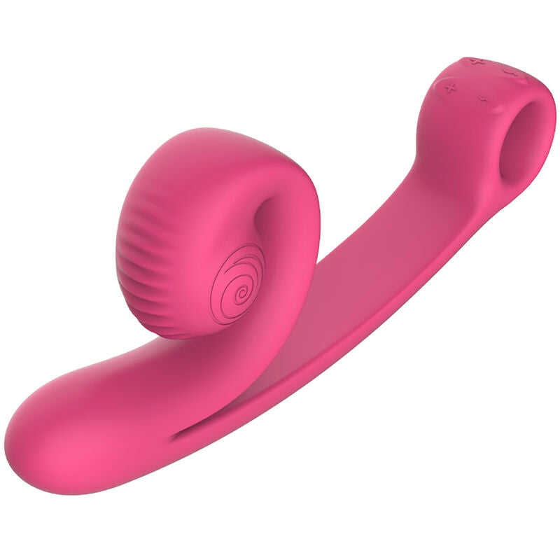 Snail Vibe Curve Silicone Dual Stimulation Vibrator Pink