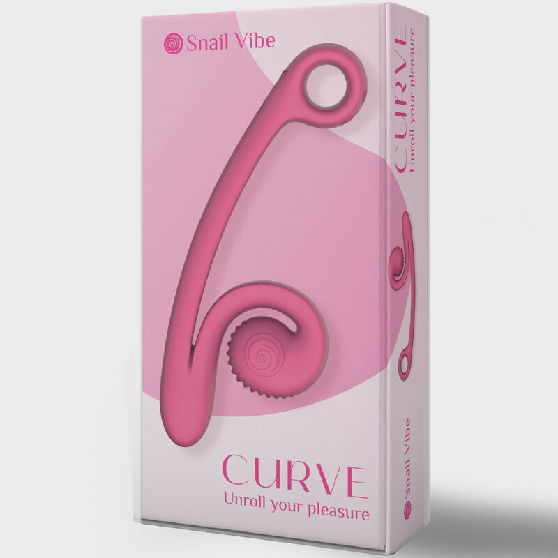 Snail Vibe Curve Silicone Dual Stimulation Vibrator Pink