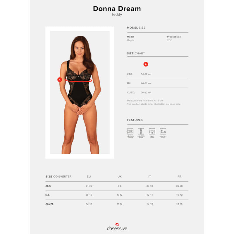 Obsessive Donna Dream Crotchless Teddy