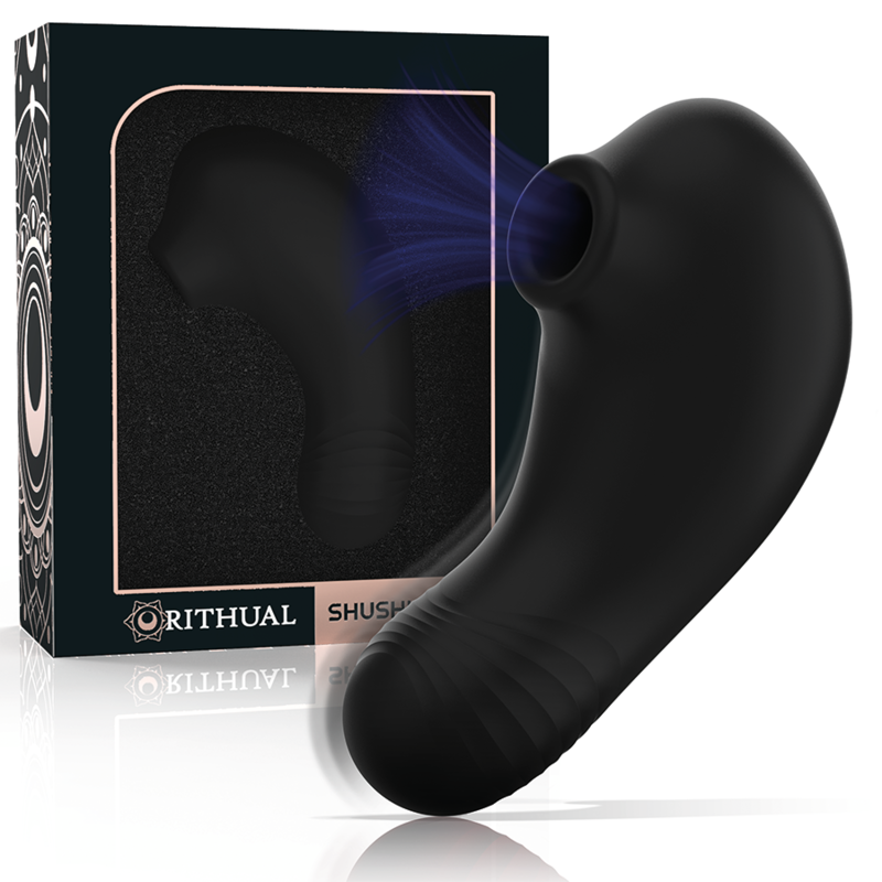 Rithual Shushu Pro Pocket Black Clitoris Stimulator with 2 Motors