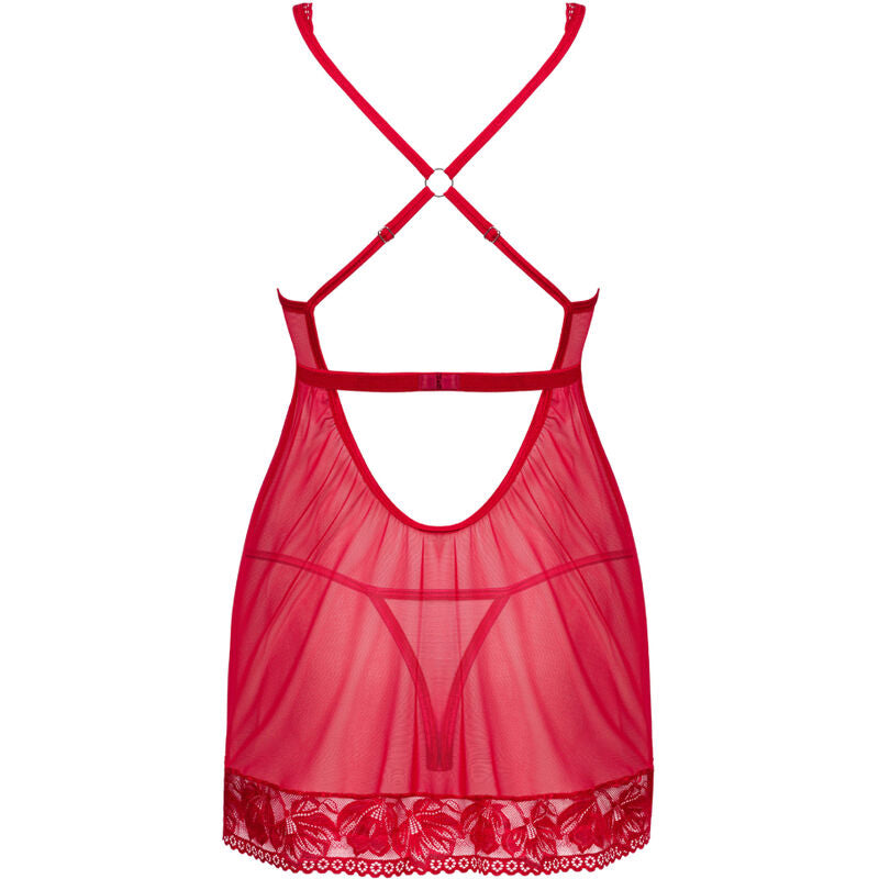 Obsessive Lacelove Red Babydoll & Thong