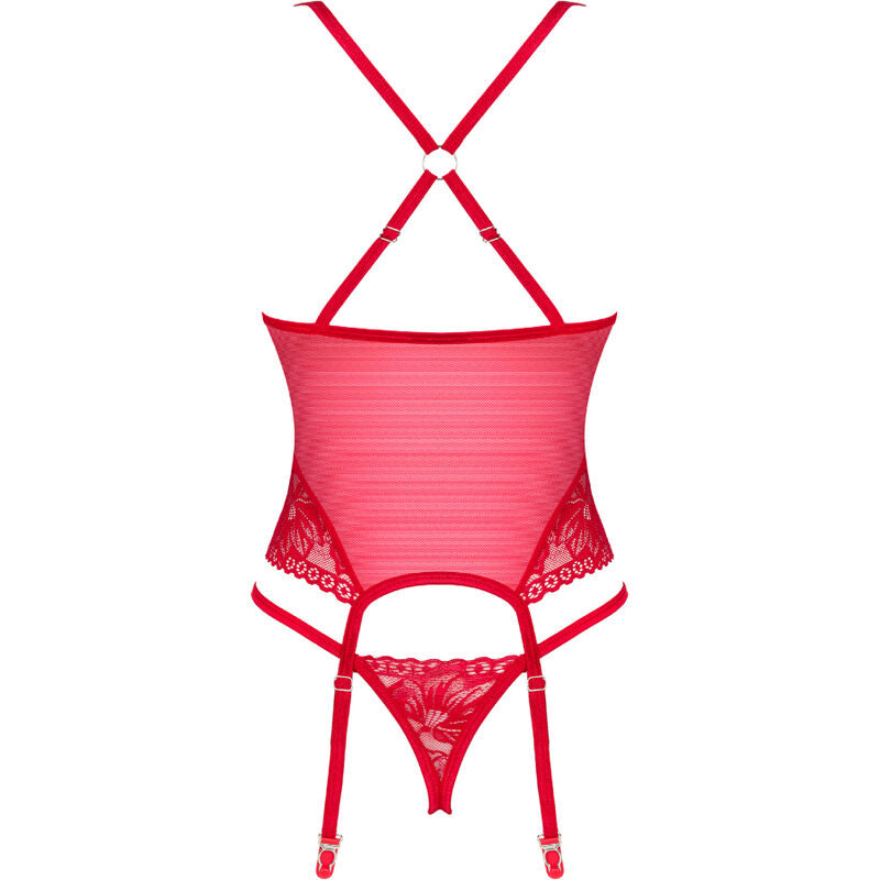 Obsessive Lacelove Red Corset & Thong