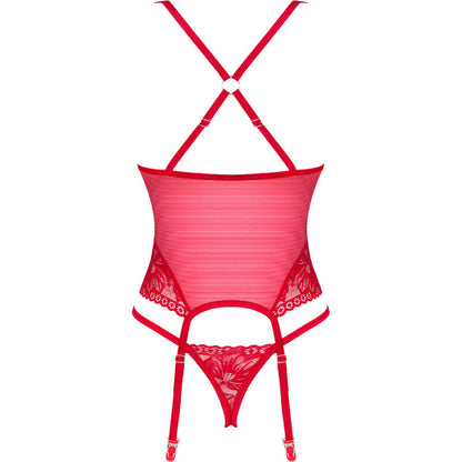 Obsessive Lacelove Red Corset & Thong