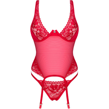 Obsessive Lacelove Red Corset & Thong