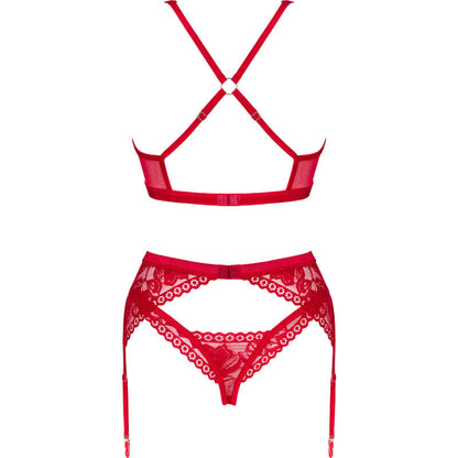 Obsessive Lacelove Red Lingerie Set