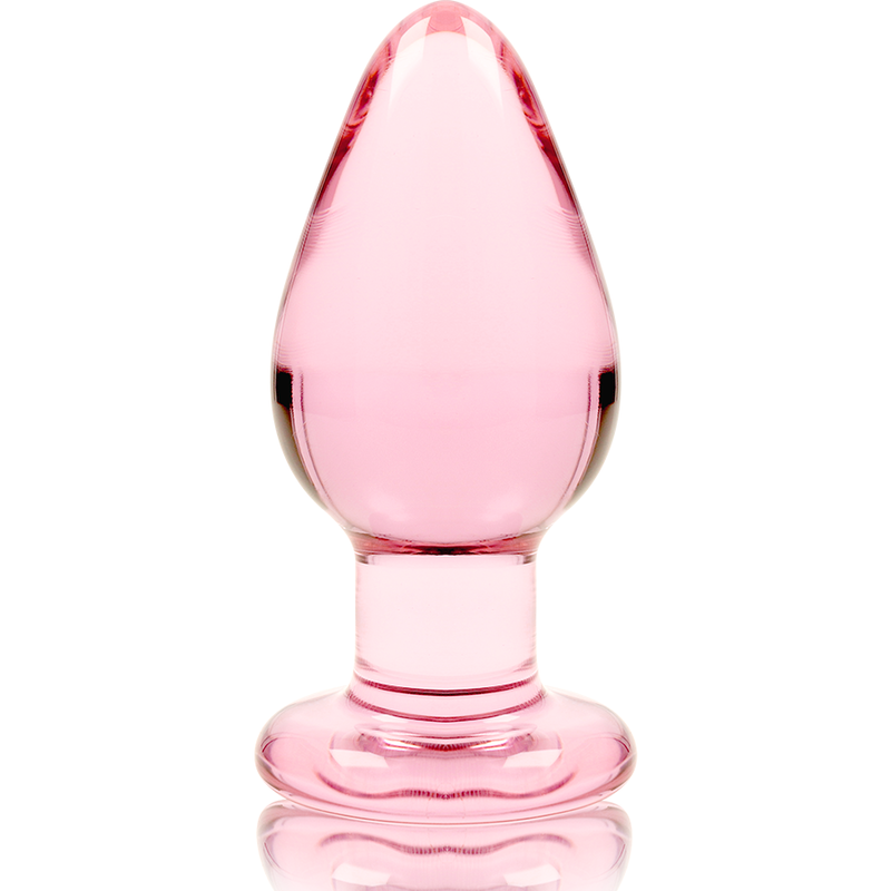 Nebula Series Model 3 Glass Butt Plug 11 x 5cm Pink