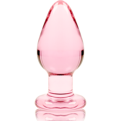 Nebula Series Model 3 Glass Butt Plug 11 x 5cm Pink