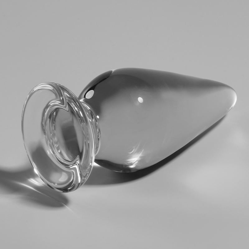 Nebula Series Model 4 Glass Butt Plug 11 x 5cm Clear