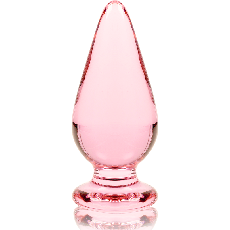 Nebula Series Model 4 Glass Butt Plug 11 x 5cm Pink