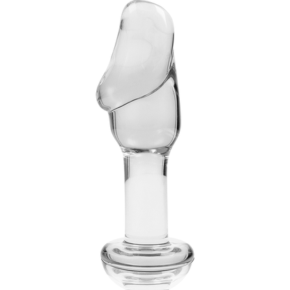 Nebula Series Model 6 Glass Butt Plug 12.5 x 4cm Clear