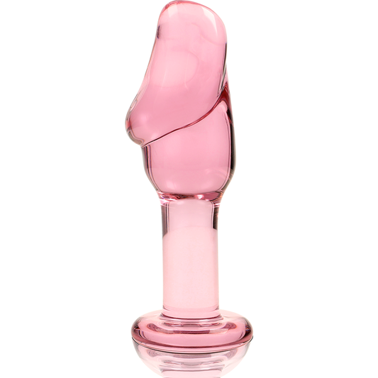 Nebula Series Model 6 Glass Butt Plug 12.5 x 4cm Pink