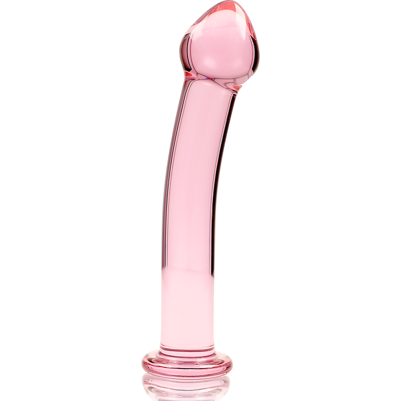 Nebula Series Model 11 Glass Dildo 16.5 x 3.5cm Pink