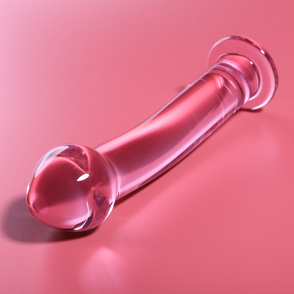 Nebula Series Model 11 Glass Dildo 16.5 x 3.5cm Pink