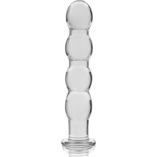 Nebula Series Model 10 Glass Dildo 16 x 3cm Clear