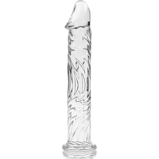 Nebula Series Model 12 Glass Dildo 17 x 3.5cm Clear