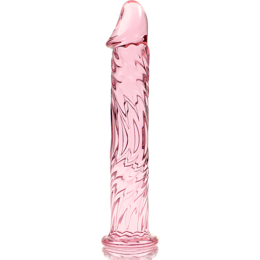 Nebula Series Model 12 Glass Dildo 17 x 3.5cm Pink