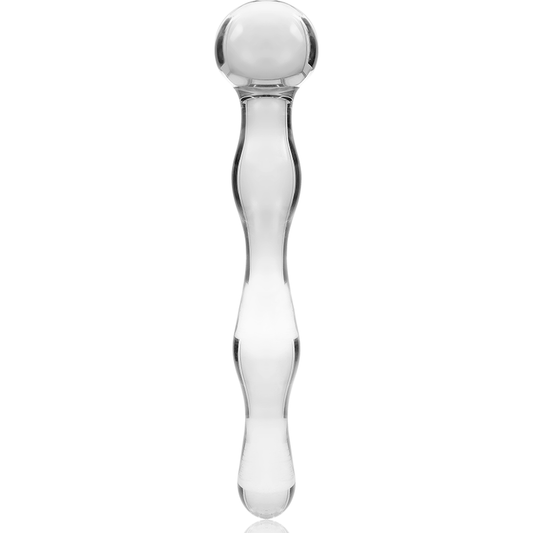 Nebula Series Model 13 Glass Dildo 18 x 3.5cm Clear